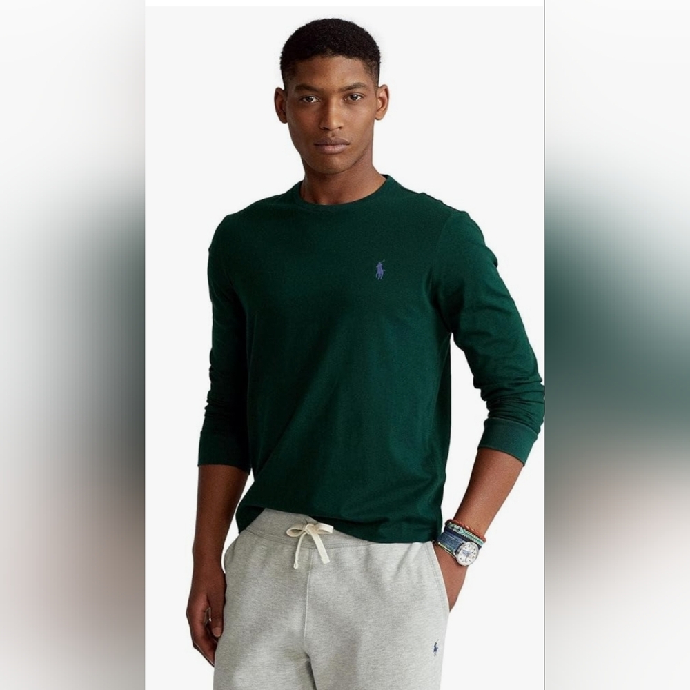Polo Ralph Lauren‎ Men's Forest Green Long Sleeve Shirt